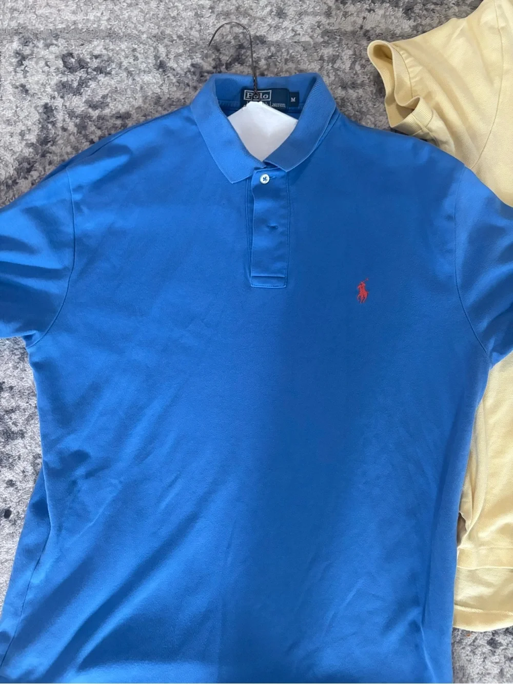 Ralph Lauren Blue & Pale Yellow Polo Pair